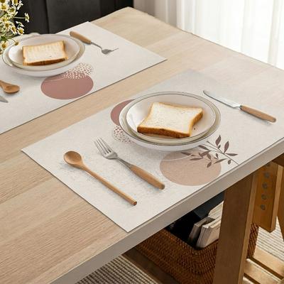 4 Stück Böhmische Geometrische Tischsets, Hitzebeständig Waschbar Rutschfest Tischmatten, Ästhetische Küchen-Esstisch-Dekoration