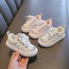 Baby Girl Boy Casual Shoes Spring Infant Toddler Shoes Nonslip Soft Bottom White Student Shoes Children Kids Mesh Sneakers