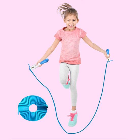 Cordless Jump Rope Digital Counting Non-slip Handle Adjustable Comfortable Grip 360-Degree Rotatable Electronic Counting Skipping Rope Jump Rope