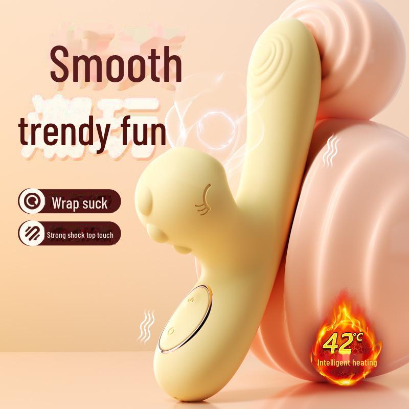 Miji Doudoulong Dual-Head Heated Vibrator & Suction Device for Women