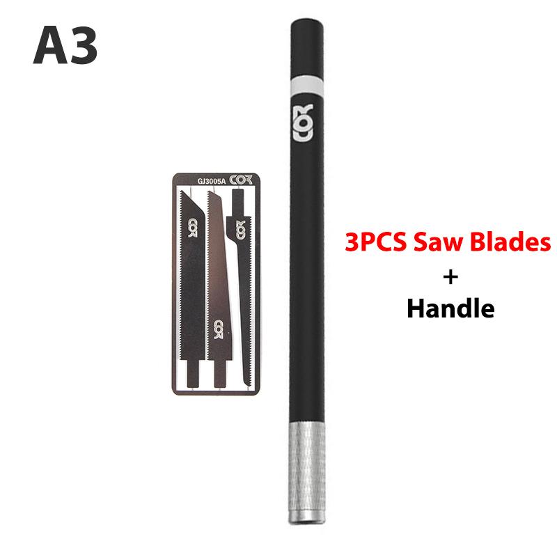 Mini Sag Mecha Modellbygging Modifikasjonsverktøy DIY Skjæreblad Buesag