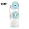 Travel Fan with Mist Misting Cooling Fan, Portable USB Handheld Water Three Speed Spray, Desktop Mini for Office Home, Personal Humidifier