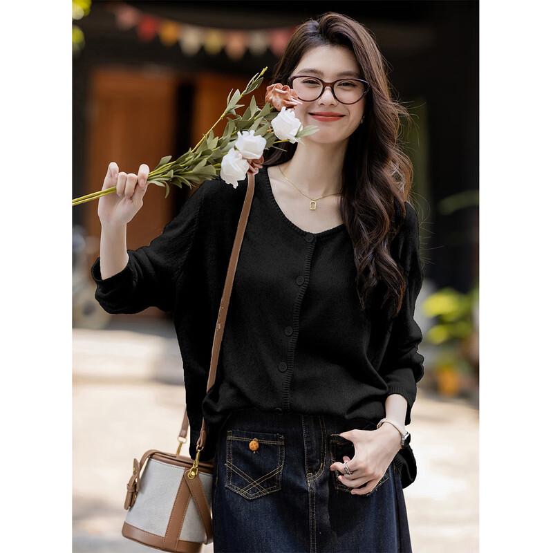Moka Na Women's Fashion Long-Sleeve Knit Sweater