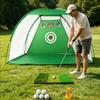Golf Hitting Net Portable Golf Chipping Net Set Sports Training Equipment Shock Resistant Carry Bag Included For Beginners