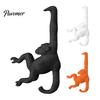 Small Object Organizer Monkey Banana Hook, 3D Printed Under Cabinet Kitchen Hanger Storage Funny Under Shelf Fruit Design Holder Hook for Bananas,