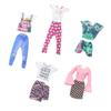 5-Pack Doll Outfits Inch Fashionable Casual Style Cotton Assorted Colors Clothing Set Christmas Birthday Gift 11.5 for Kid Friendly Entertaining Fun