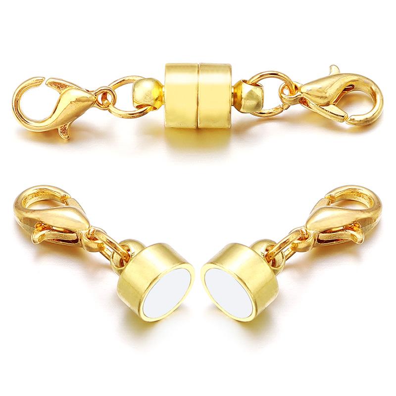 5Sets/Lot Magnetic Clasps With Lobster Clasps For Jewelry Making DIY Bracelet Necklace Magnet Clasp Connector Buckle Fasteners