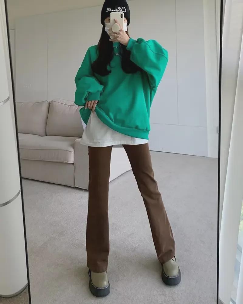 Dámské černé rozšířené džíny s vysokým pasem 2024: Jaro/Podzim Slim Fit