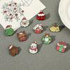 10pcs Cartoon Broochs Set Christmas Tree Reindeer Christmas Brooch Santa Claus Metal Badge Couple Pin Cute and Unique Accessory