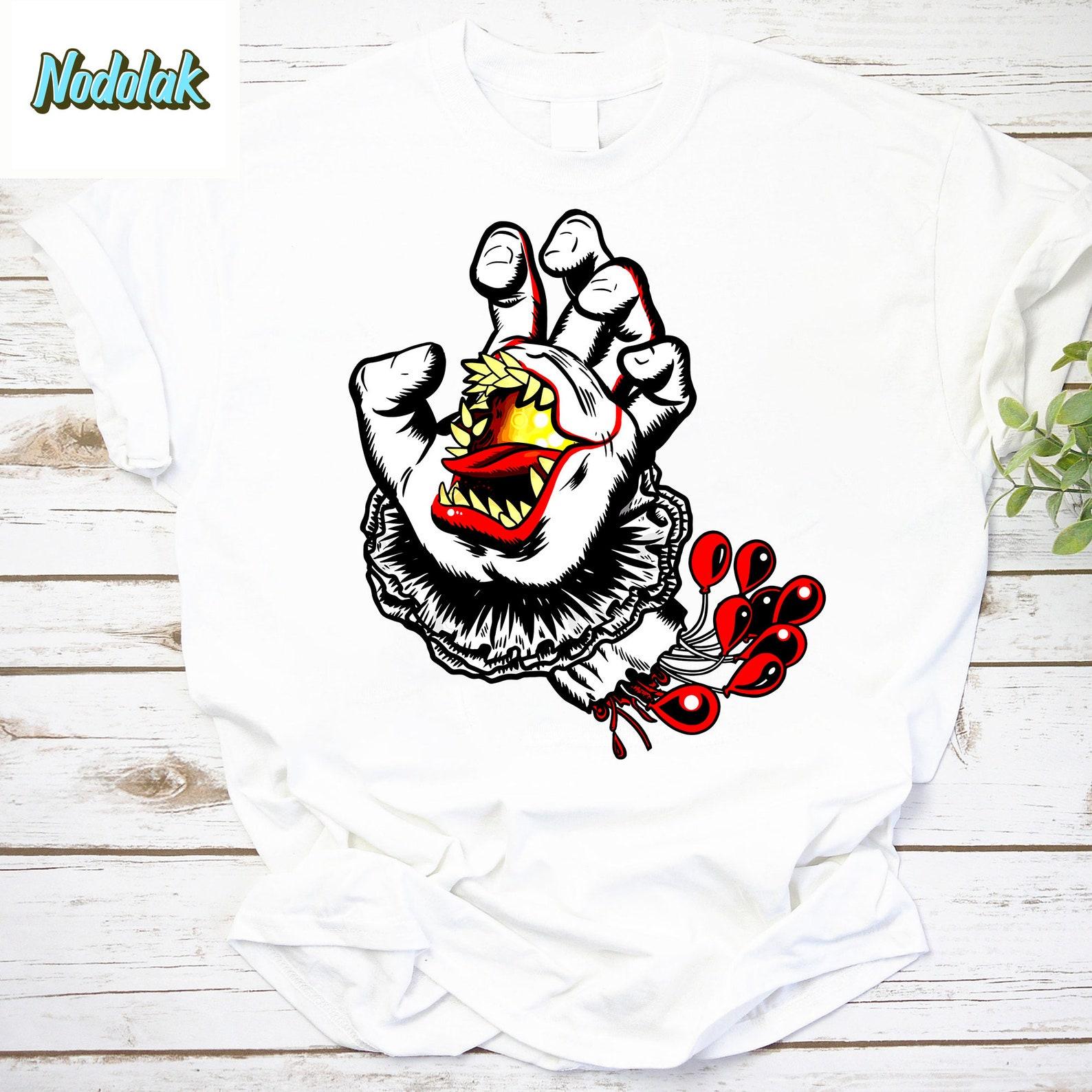 PennyHand Vintage T-Shirt, Pennywise Shirt, Scary Pennywise Shirt, Scary Clown Shirt, Clown Halloween Shirt, For Halloween Shirt XL
