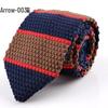 Cross-Border Exclusive Custom Arrow-Shaped Knitted Tie for Men & Women