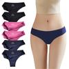 CM Tech Brazilian Cut Panties Cute Bikini Soft To the Cotton Comfortable B Women's (6-Pack) Seamless, T-Back Underwear, Breathable, Stretchy, Touch,