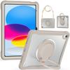 Rotating Stand Case IPad Pro 12.9 Inch With Wrist Strap Full Coverage Shockproof PC Shell Matte Finish