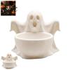 Decorative Ghost Figurine 3D Printed Storage Ornament Cute Candy Bowl Halloween Desktop Funny Holiday Party Decorations Jewelry Holder Creative