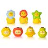 Fruit Animal Dog Chew Toy Bite Resistant Boredom Relief Squeaky Interactive Latex Toy Small Medium Large Dogs Teething Cleaning Toy