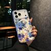 Flowers Element Design Transparent Magnetic Case for iPhone 12 16 15 14 13 17 Pro Max Air Wireless Charging For Magsafe Cover