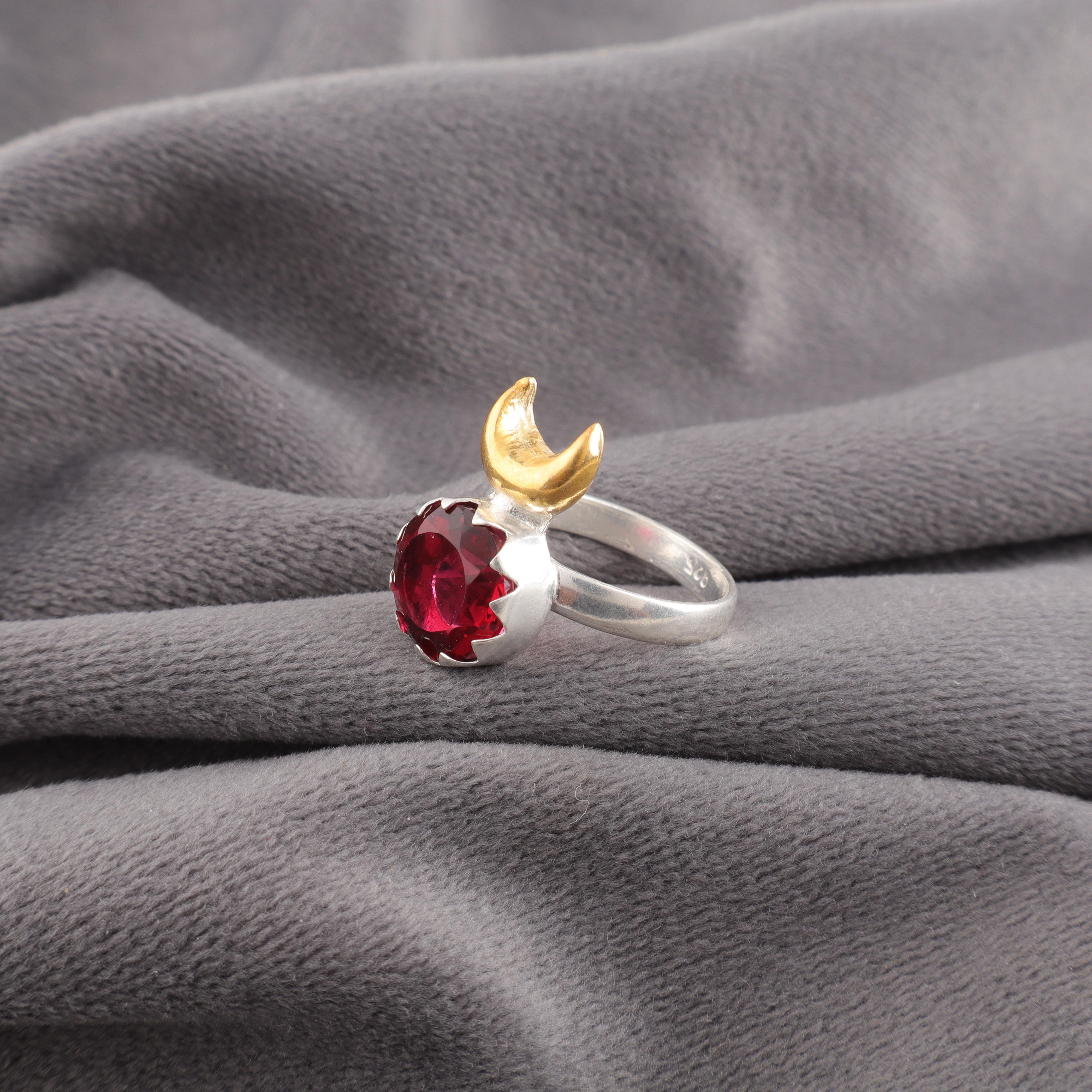 

Кольцо с розовым рубеллитом, Кольцо с драгоценным камнем ручной работы, Кольцо из стерлингового серебра 925 пробы, Антикварное украшение, Для подарка на помолвку 12 красный