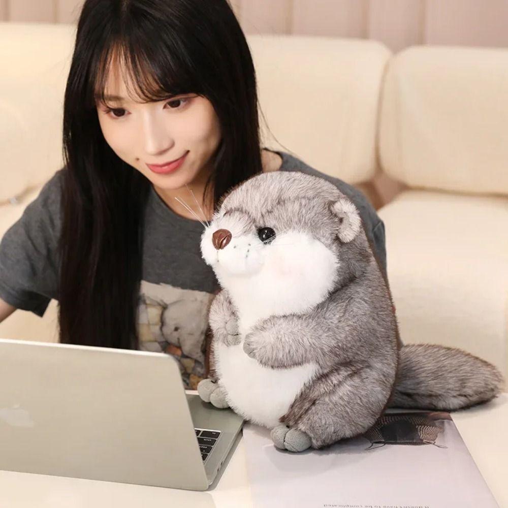 Soft Otter Plush Toys PP Cotton Animals Stuffed Toys Plush Otter Dolls  Birthday Gifts