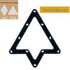 Billiard 8-Ball Triangle Rack Paper