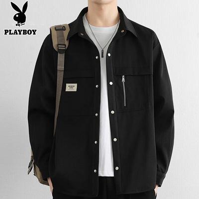 Men's Casual Long-Sleeve Shirt Jacket