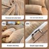 OEING Double-Sided Thickened Buckman-Mocha Flat Sheet Bedding Set