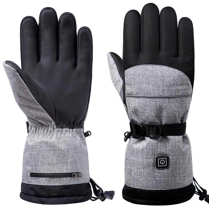 Smart Heated Touchscreen Winter Ski Gloves for Outdoor Sports