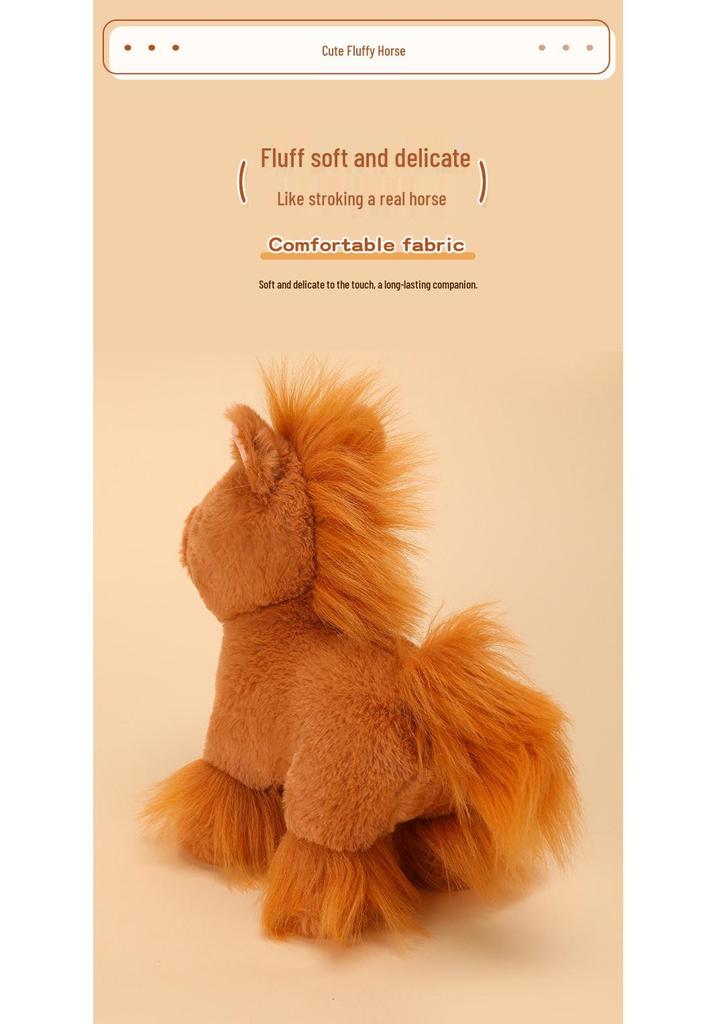 Adorable Galloping Horse Plush Doll - Children's Cloth Toy & Birthday Gift