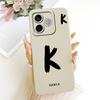 For Honor 600 Lite 5G Honor600 Lucky Initial Letter Phone Case For Honor 600 600Lite Soft Silicone Shockproof Cases Bumpers