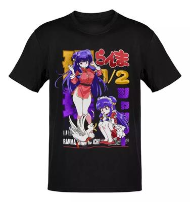 Anime Ranma 12 Purple Yellow Red TShirt Size S4XL Gift For Friends