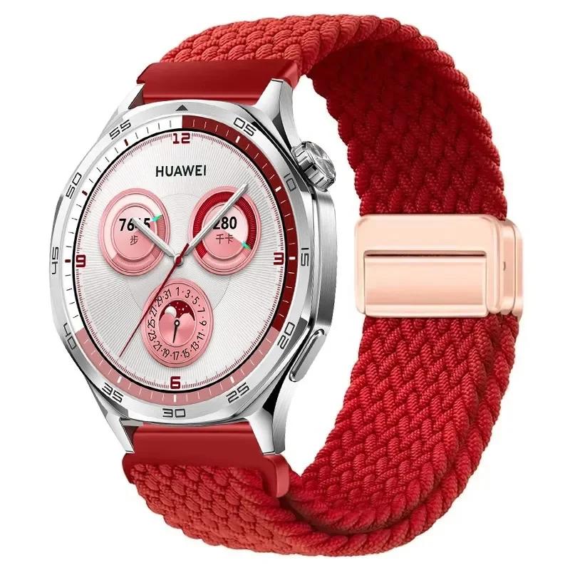 22mm 20mm Nylon Loop Band for Huawei Watch GT5 Pro/GT5 4 Pro GT3 2 GT2e Replaceable wristband for Huawei Watch 46mm 42mm Strap