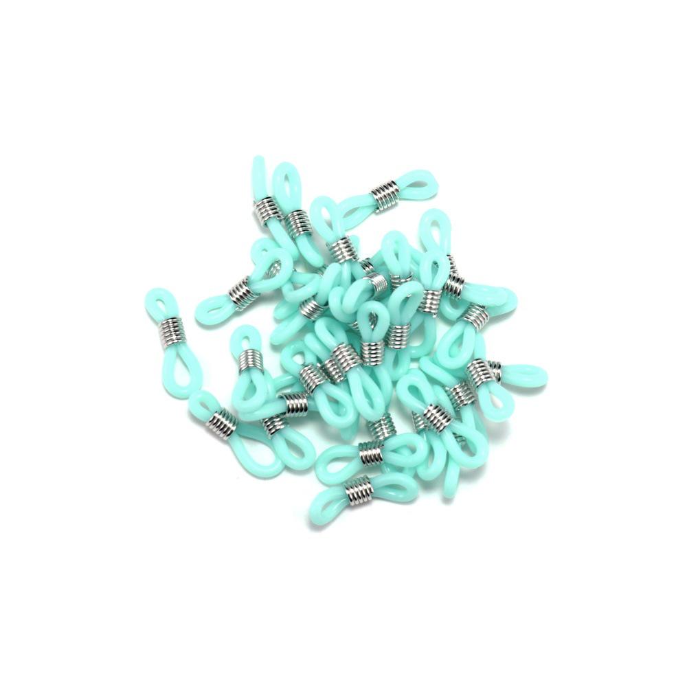 DIY Eyeglass & Mask Chain: Anti-loss Figure 8 Candy Color Rubber Link