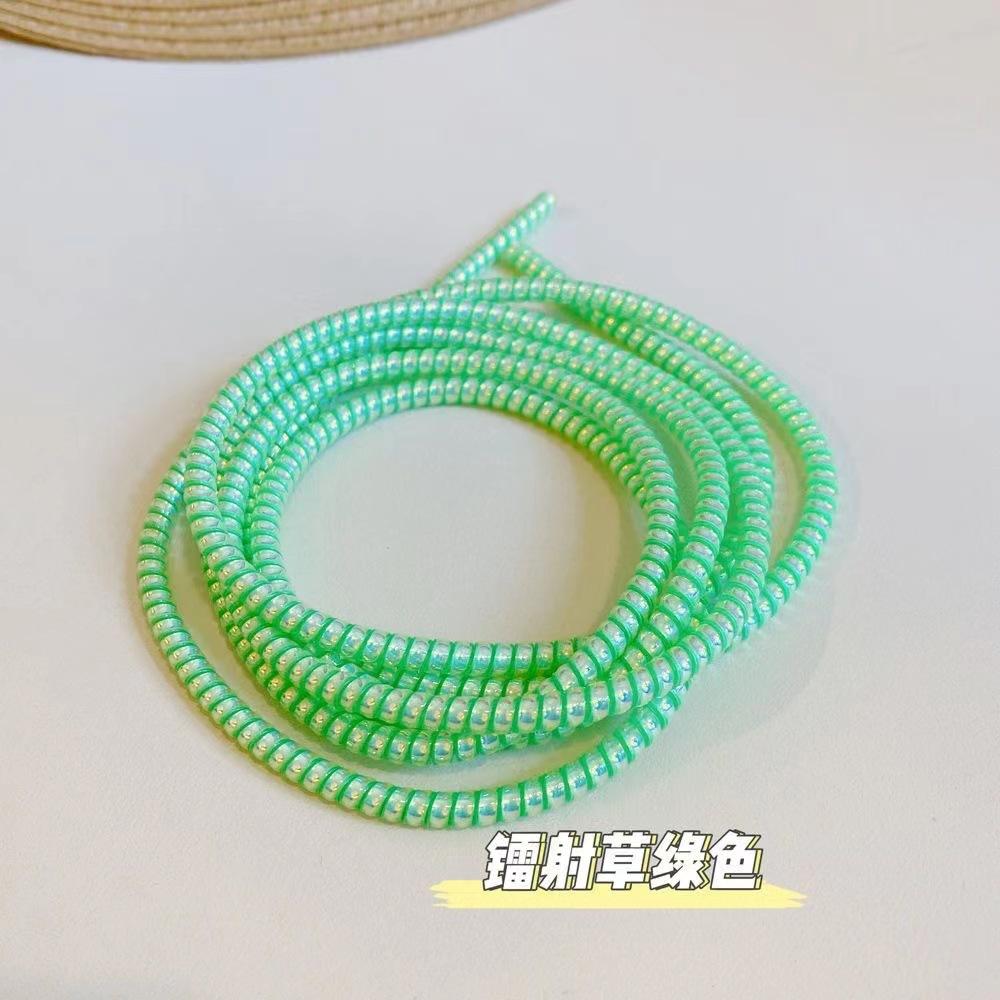 New 1.4M TPU Spiral USB Charger Cable Cord Protector Cable Winder for iPhone for Android Phone Data Line Cable Protection