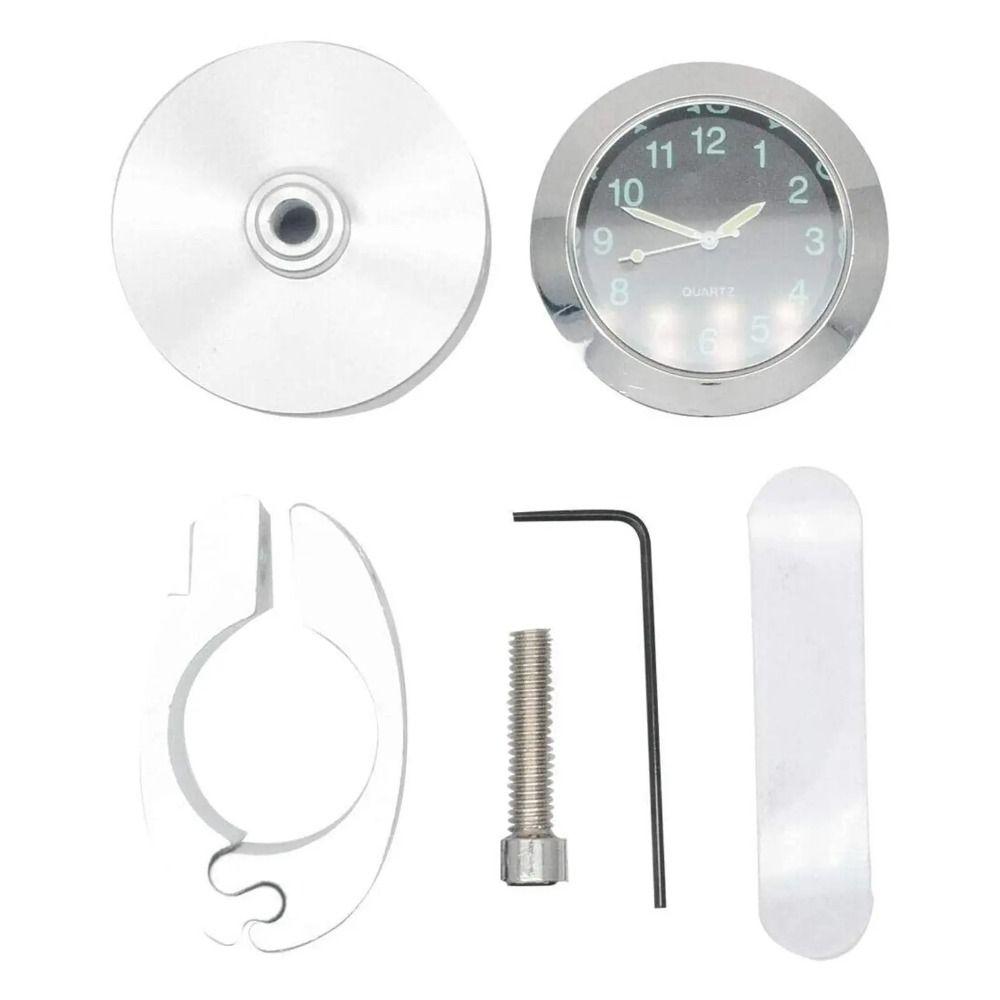 Wasserdichte Motorrad-Quarzuhr Aluminiumgehäuse Leuchtendes Zifferblatt Für Motorradgebrauch