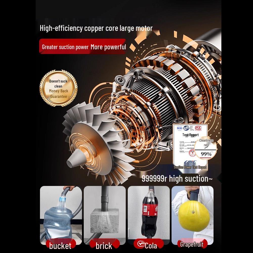 AUX High-Power Silent Vacuum Cleaner and Mop for Household and Post-Construction Cleaning