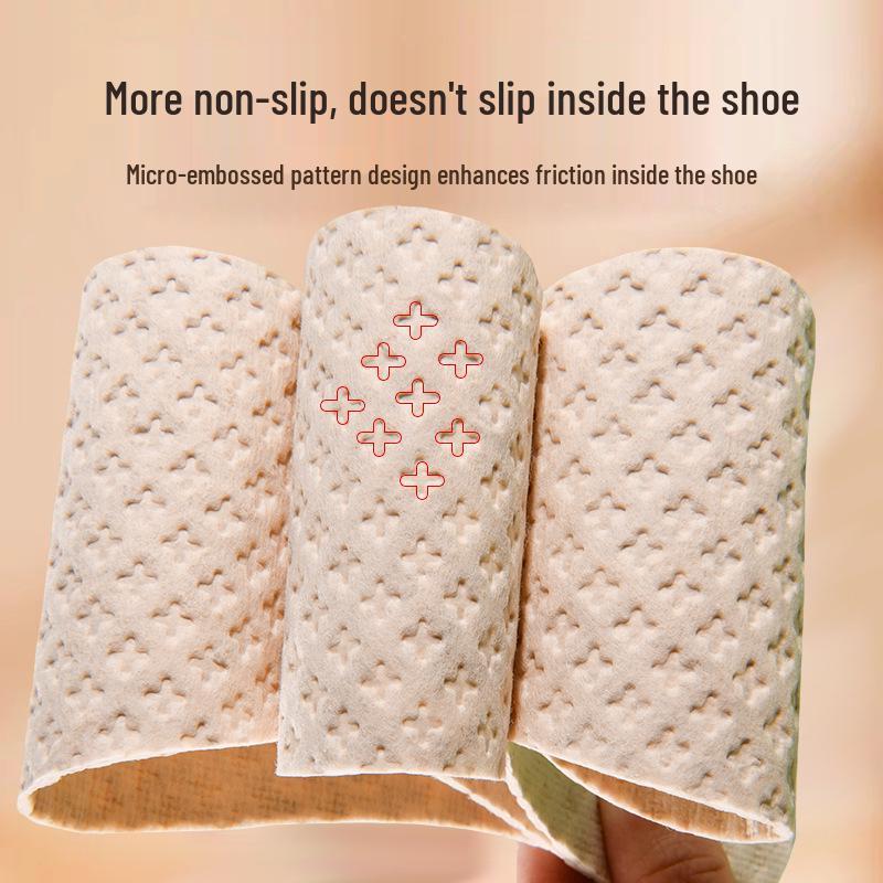 Ultra-Thin Breathable Odor-Resistant Disposable Wood Pulp Insoles for Men and Women
