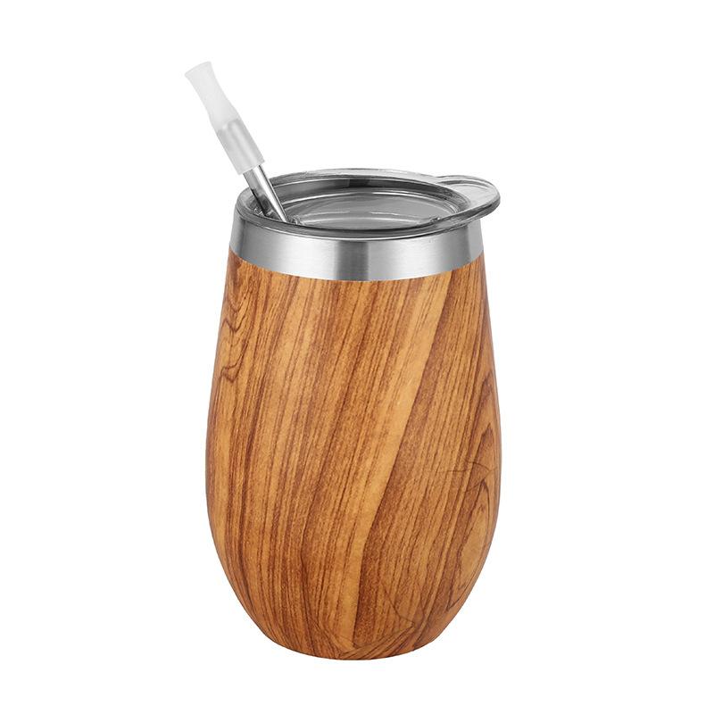 1pc Sublimation Wine Tumblers Blanks Straight Stainless Steel Insulated Mug Sublimation Cups Mugs For Full Wrap Heat Transfer Wi