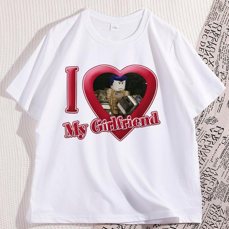 I Love My Girlfriend T Shirt Man Cotton High Quality Guest 666 Fan Forsaken Tshirt Causal Short Sleeve Gamer Tee Couple
