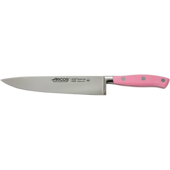 Couteau de série 200mm Chef Riviera Rose Arcos