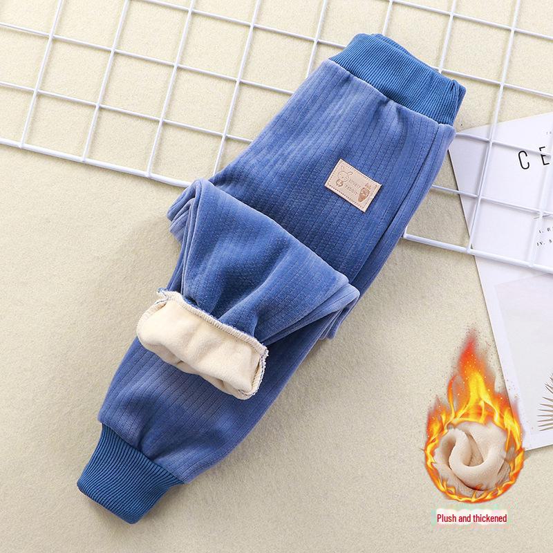 Dětské fleecové kalhoty: Teplé, Silné, Ležérní Sportovní oblečení na Podzim/Zimu - Dostupné v Malých a Středních velikostech pro Chlapce a Dívky.