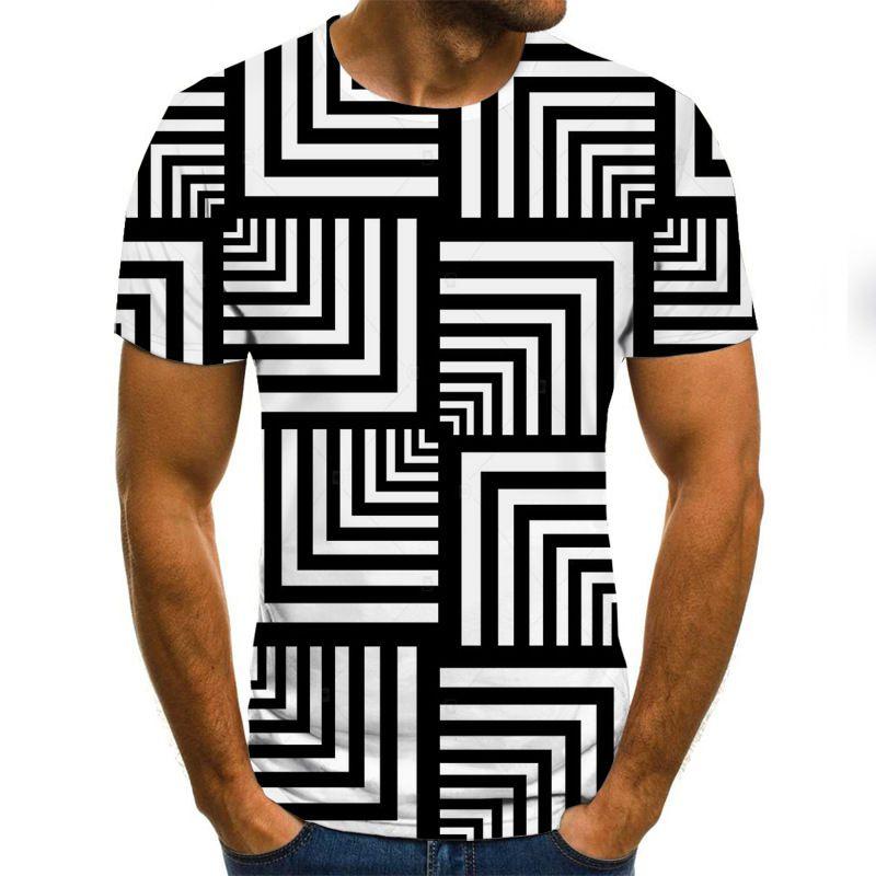 3d Men Vortex Psychedelic Printed Tshirts Hip Hop Short Sleeve Tee Tops Shirts