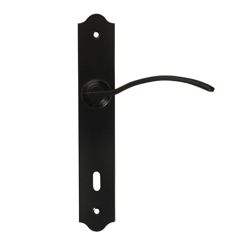 CROSBY Door Handle with Key Plate 90mm