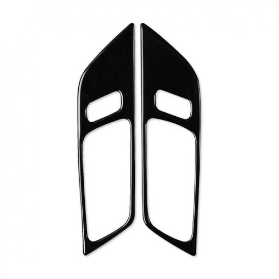Fit For Ford Mustang 2015- Cover Trim Gloss Black Interior Door Handle 2PCS