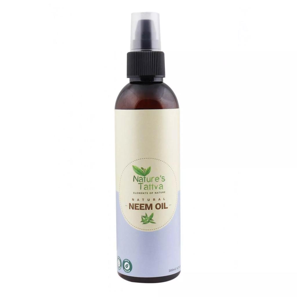 Cosmétique à l'huile de Neem (200 ml), Huile de Neem naturelle, Nature's Tattva
