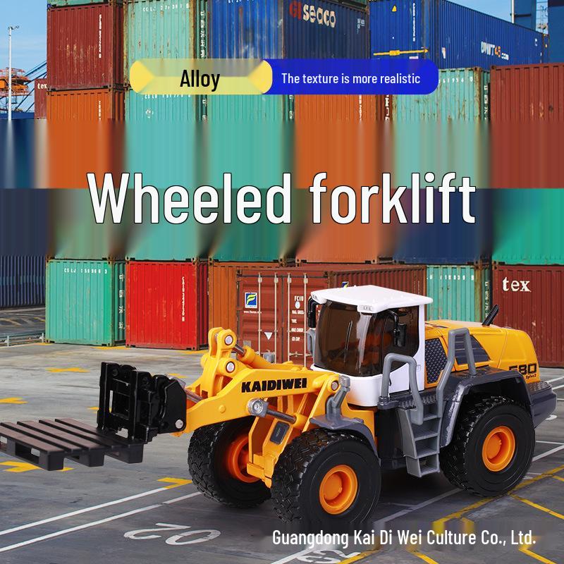 

KDW Alloy Wheeled Forklift Toy - Stone Handling Simulation Model