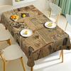 One Vintage Newspaper Print Tablecloth with an Elegant Vintage Stitched Design In Rectangular Shape Made of Polyester.