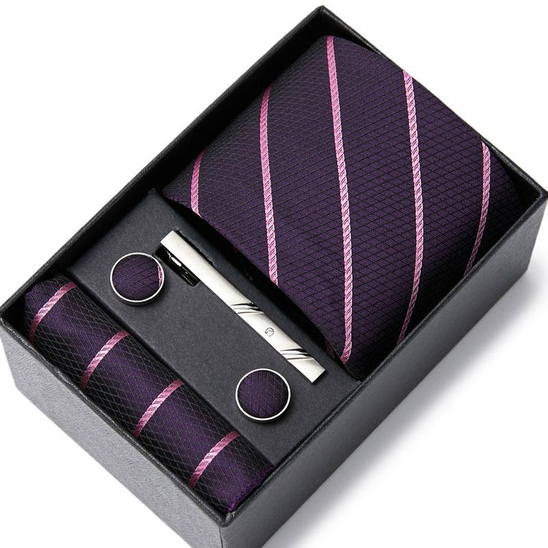 Men's Six-Piece Tie Set for Business and Weddings