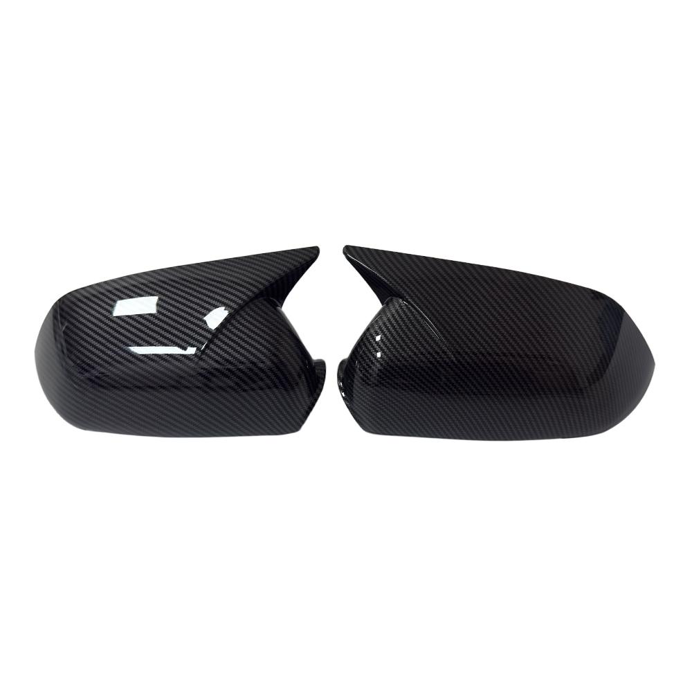 For Volkswagen VW Polo 2005 2006-2009 ABS Car Rearview Side Mirror Cover Wing Cap Exterior Door Housing Trim Adhesive Sticker