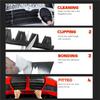 Car Bumper Universal Front Bumper Scrape Guard Skid Plate Protection Guard Anti-Scratch Kit For Lowered SUV, 8 Pack