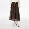 MISS COCOON Vintage Lace Tiered Mesh Skirt
