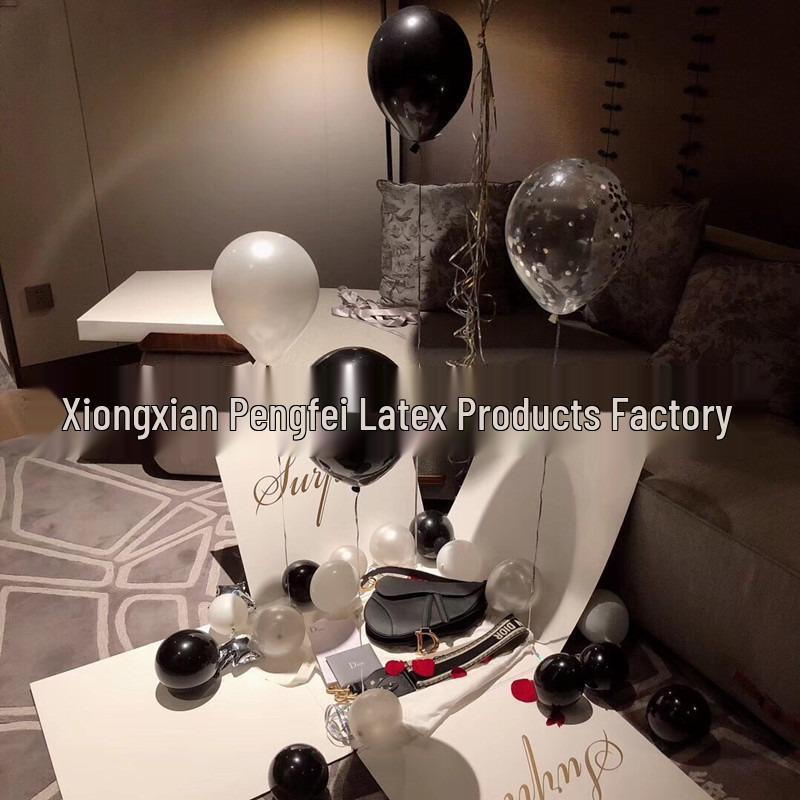 Valentine s Day & Birthday Surprise Box with Confession Balloons and Douyin Card - Explosion Box for Proposals White Surprise Box Set
